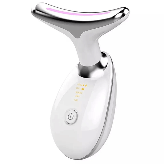 Anti-wrinkle facial massager with 3 lights