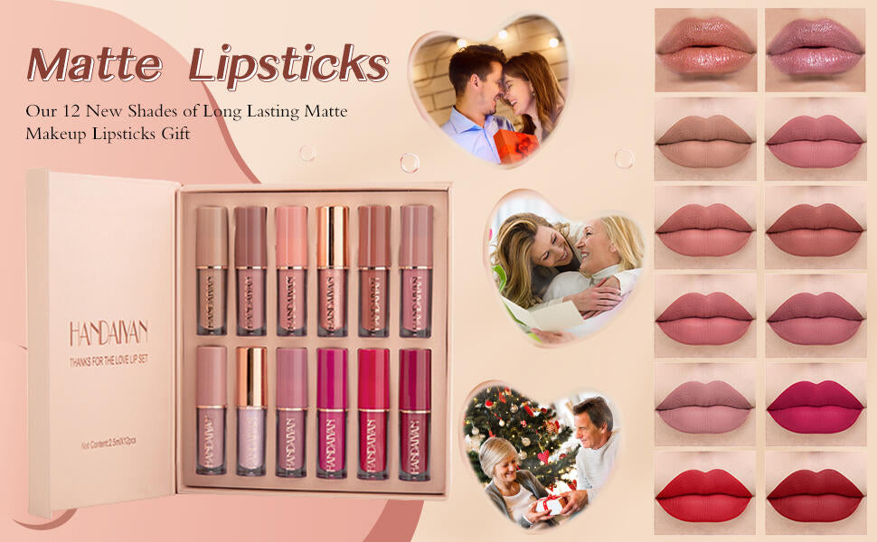 SET 12 MATTE LIPSTICKS