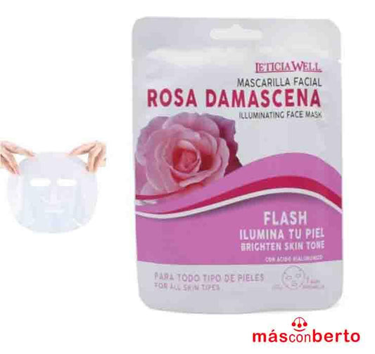 Maschera viso alla rosa Demascena